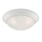 Designers Fountain 14in Tap 2-Light Matte White Ceiling Light Flush Mount with Etched Glass Shade 1360M-MW - alternate 1
